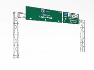 3d traffic sign model 06 3D Model