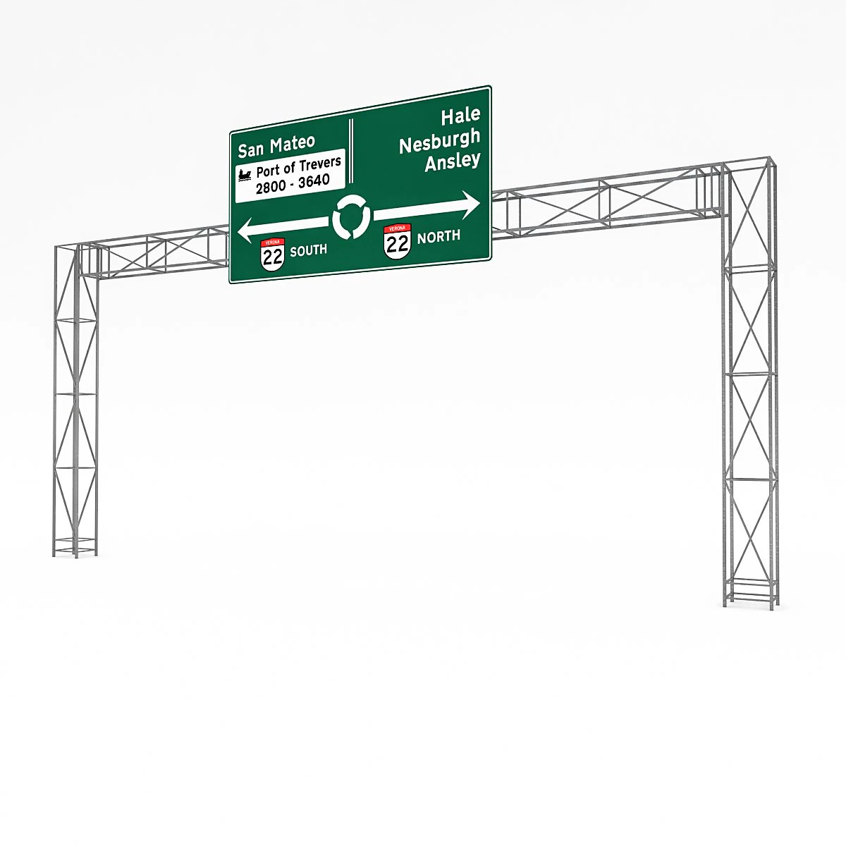 3d traffic sign model 07 3D Model .c4d .max .obj .3ds .fbx .stl .blend 