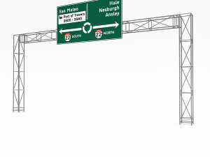 3d traffic sign model 07 3D Model