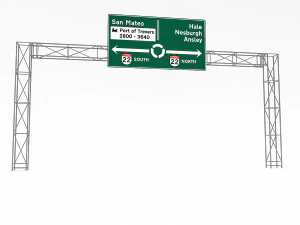 3d traffic sign model 07 3D Model