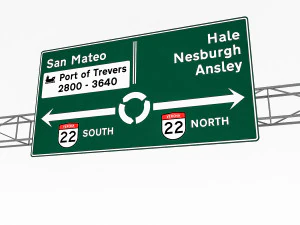 3d traffic sign model 07 3D Model