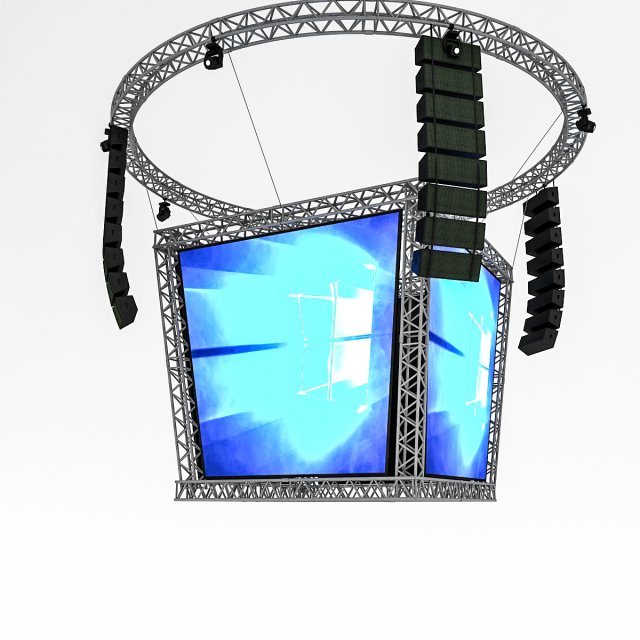 3d boxing scoreboard 3D Model .c4d .max .obj .3ds .fbx .stl .blend 