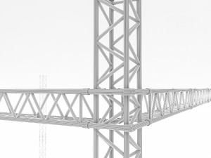 modular scaffolding model Model 3D