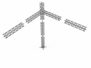 modular scaffolding model Model 3D
