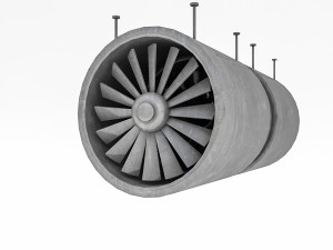 tunnel ventilation fan model 3D Model