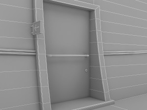 fire exit 3D Model