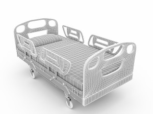 3d intensive care bed model Modèle 3D
