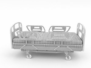 3d intensive care bed model Modèle 3D