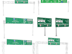 3d traffic signs 3D Model