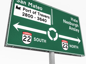 3d traffic signs 3D Модель