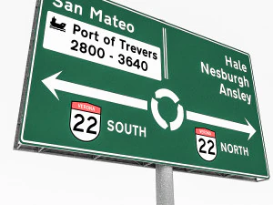 3d traffic signs 3D Model