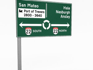 3d traffic signs 3D Модель