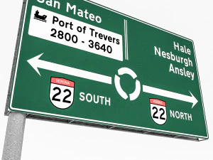 3d traffic signs 3D Model