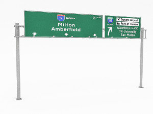 3d traffic signs 3D Модель