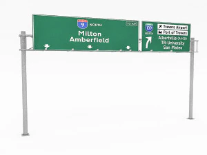 3d traffic signs 3D Model