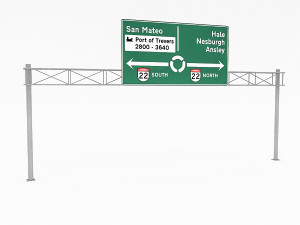 3d traffic signs 3D Модель