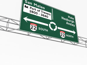3d traffic signs 3D Модель