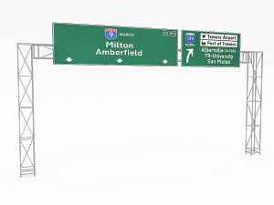 3d traffic signs 3D Model