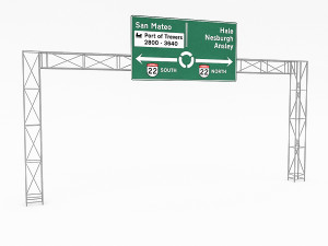 3d traffic signs 3D Модель