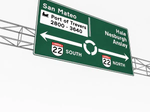 3d traffic signs 3D Model