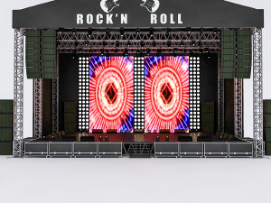 3d concert stage Modello 3D