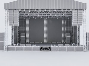 3d concert stage Modello 3D