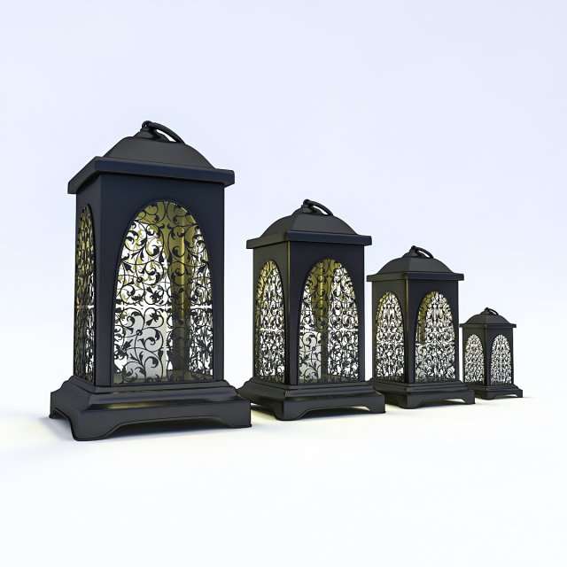 candle holder 02 3D 모델 .c4d .max .obj .3ds .fbx .stl .blend 