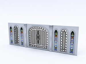 arabic wall panel 3D-Modell