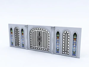 arabic wall panel 3D Model