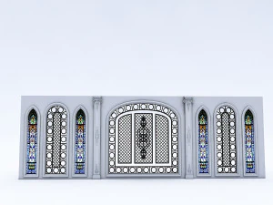 arabic wall panel 3D Model