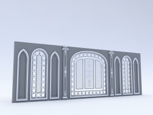 arabic wall panel 3D-Modell