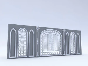 arabic wall panel 3D Model