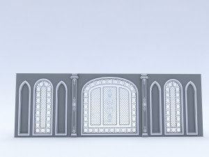 arabic wall panel 3D-Modell