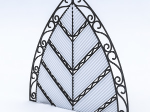 leaf wall panel Modelo 3D