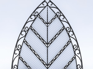 leaf wall panel Modelo 3D