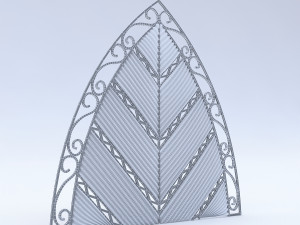 leaf wall panel Modelo 3D