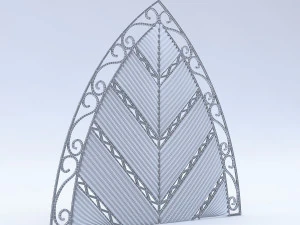 leaf wall panel 3D Model