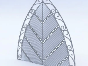 leaf wall panel 3D Model