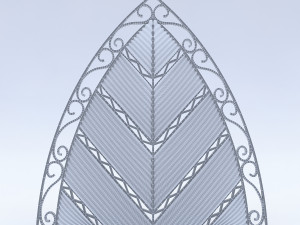 leaf wall panel Modelo 3D