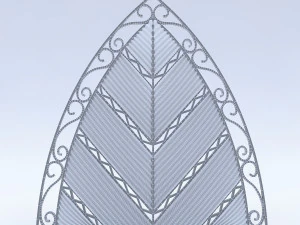 leaf wall panel 3D Model