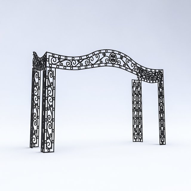 sahne wrought iron decor 3Dモデル .c4d .max .obj .3ds .fbx .stl .blend 