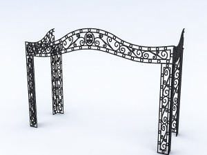 sahne wrought iron decor 3Dモデル