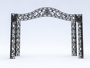 sahne wrought iron decor 3Dモデル