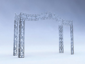 sahne wrought iron decor 3Dモデル