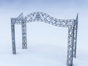 sahne wrought iron decor 3Dモデル