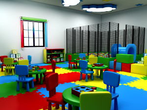 3d kindergarten model 3D Model