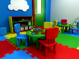 modelo 3d de jard&iacute;n de infantes Modelo 3D