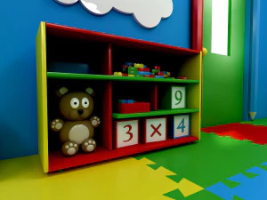 modelo 3d de jard&iacute;n de infantes Modelo 3D