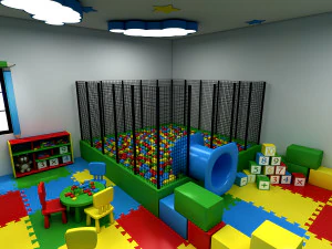 modelo 3d de jard&iacute;n de infantes Modelo 3D