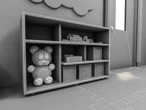 modelo 3d de jard&iacute;n de infantes Modelo 3D